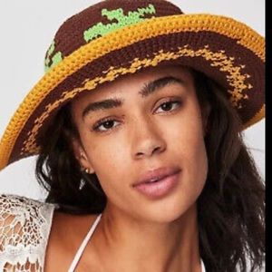 Free People Palm Springs Crochet Bucket Hat